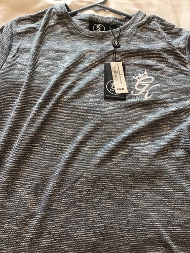 Mens Grey Gym King Top Small New With 