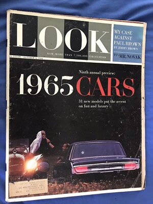 1965 31 NEW CARS PREVIEW FROM LOOK MAGAZINE DATED OCTOBER 6, 1964