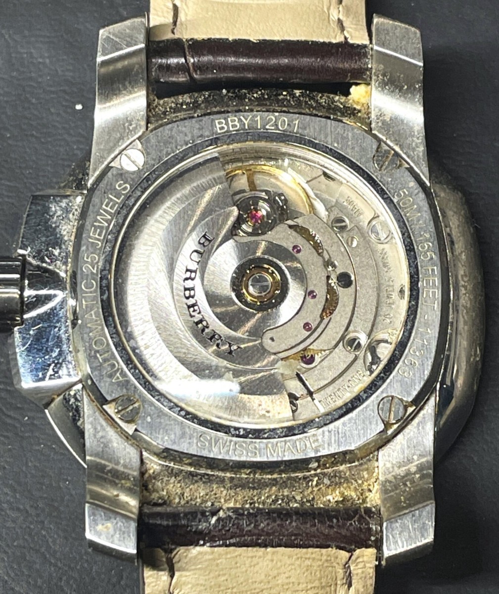 BURBERRY BBY1201 43MM STAINLESS STEEL SWISS AUTOMATIC MECHANICAL BURBERRY BBY1201 43MM STAINLESS STEEL SWISS AUTOMATIC MECHANICAL
