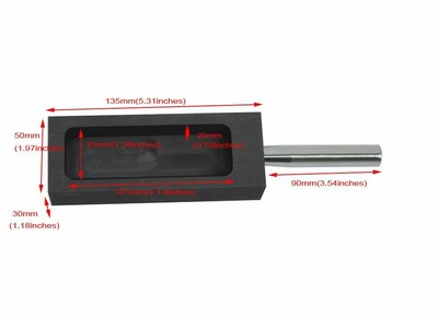 Graphite Ingot Mold Mould Crucible for Melting Casting Refining Metal Bar