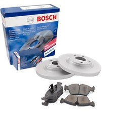 BOSCH Satz Bremsbeläge + Bremsscheiben Voll hinten für Fiat Bravo II 198 198 