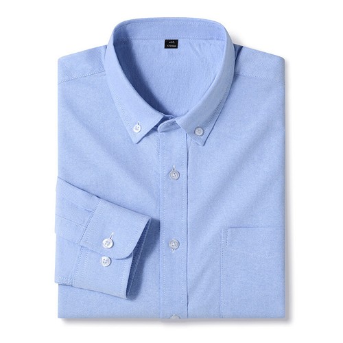 Mens Oxford Shirts Formal Business Long Sleeves Cotton Casual Dress Shirts Tops - Picture 9 of 40
