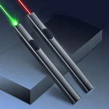 Green Laser Pointer Pen Visible Beam USB Charge Long Range Teaching Meeting Cat