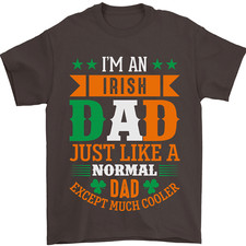 Irish Dad Funny St Patricks Day Fathers Mens T-Shirt 100% Cotton
