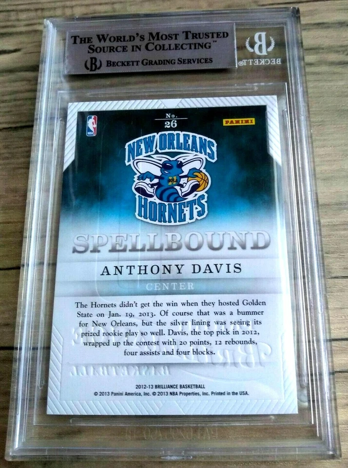 Anthony Davis RC 2012-13 Panini Brilliance Rookie#26 BGS9!Pelicans C HOF GOAT - Image 2 of 4