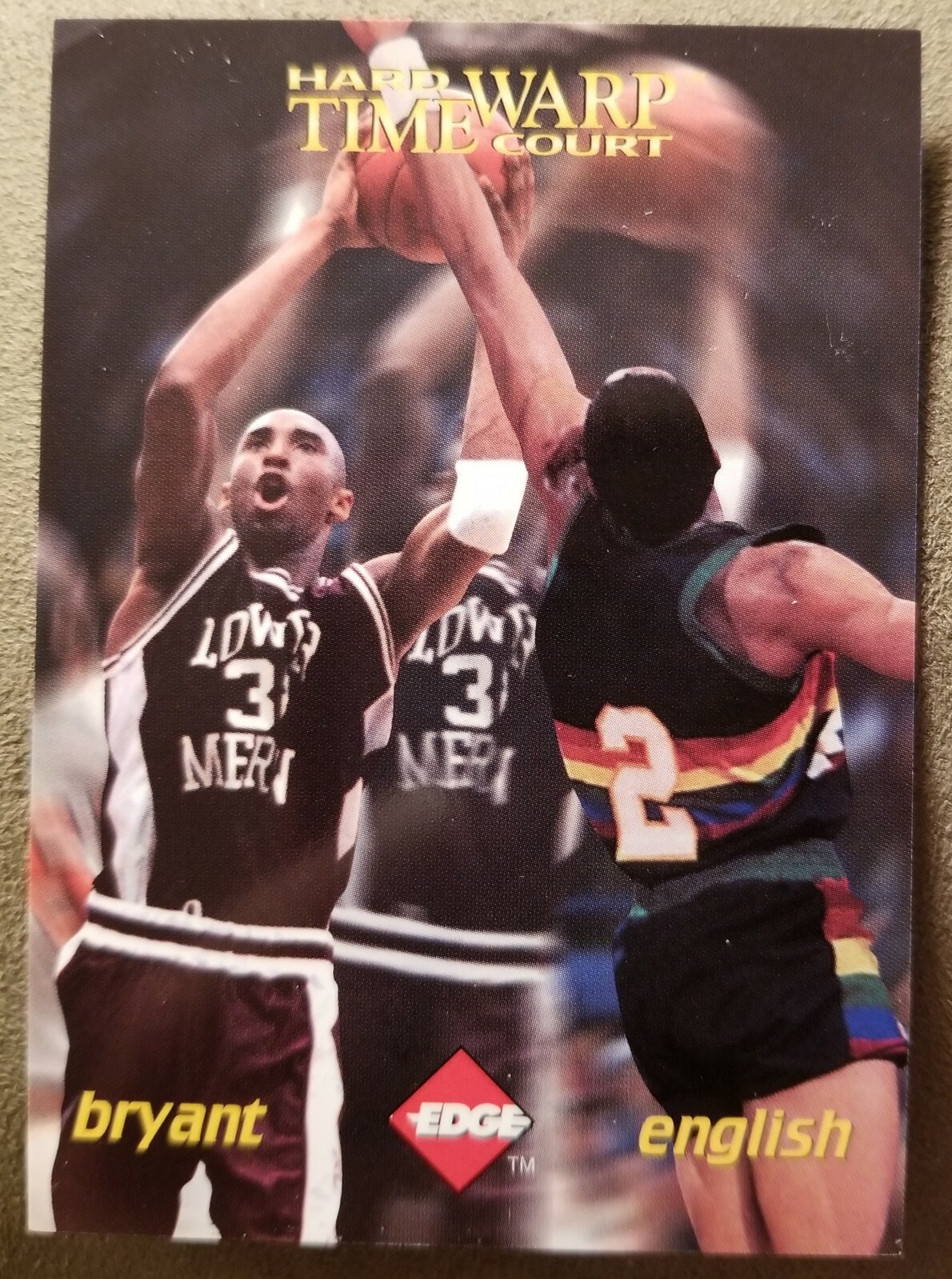 1996 Kobe Bryant Rookie Collector's Edge Hardcourt Time Warp #'d/12,000 Lakers