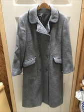 Julius Womens Grey Woolblend Long Overcoat Size Uk 12