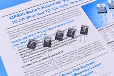 5 Caddock 2Ohms ±1% 50W Through Hole Resistor Non-Inductive MP850-2.00-1%