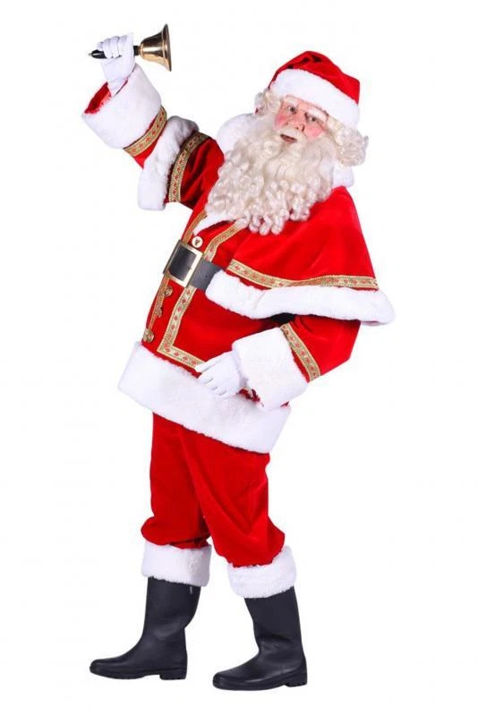 Nikolaus Santa Claus Weihnachtsmann Mantel Kostüm Jacke Mütze Weihnachten Hose - Bild 1 von 1