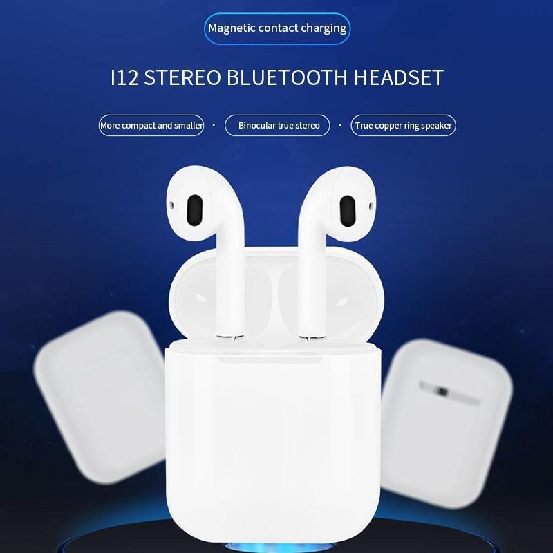 Charging Case I12 Tws Airpods Cover I12 Bluetooth Earphones Air - Main Image