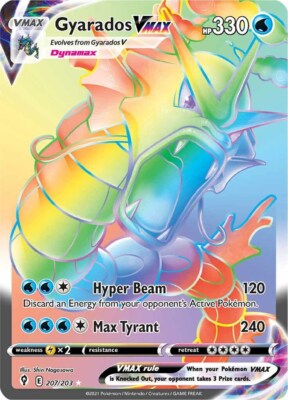 Gyarados VMAX (Secret) 207/203 SWSH07: Evolving Skies Holo for