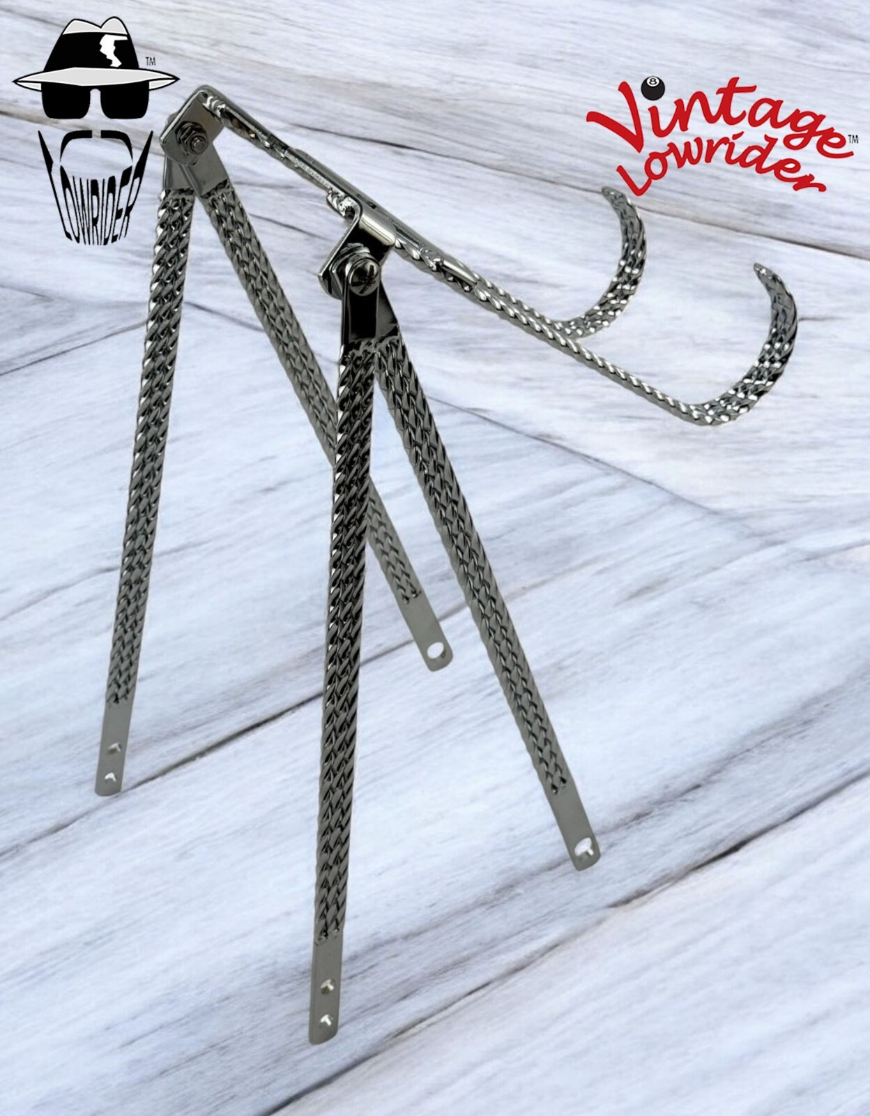 VINTAGE LOWRIDER 26" TRIPLE MINI SQUARE TWISTED BICYCLE CONTINENTAL KIT.