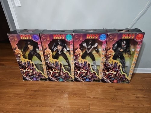 1998 KISS DESTROYER 24" 4 Figures. Boxes Have Wear