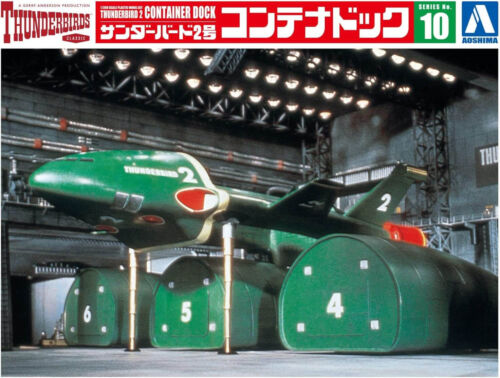 1:350 Scale Aoshima Thunderbirds 2 Container Dock Model Kit - UK STOCK RETRO TV - Afbeelding 1 van 3
