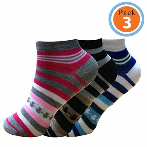Fashio 3 Pairs Women's Colorful Printed Moisture Cotton Socks Extra Comfortable - Picture 4 of 9
