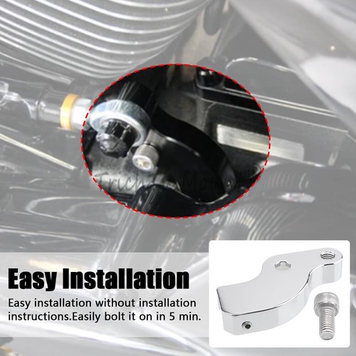 Chrome Gear Shift Neutral Assist Bracket Aluminum For Harley Touring Tri Glide - Picture 11 of 22