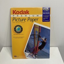 Kodak Premium High Gloss 8.5  x 11  Picture Paper for Ink Jet Prints - 15 Sheets