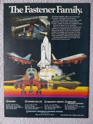 4/1983 PUB KAYNAR ELLIPTISCHE SELBSTSICHERNDE NUSS SPACE SHUTTLE F-16 B-1B M1 AD
