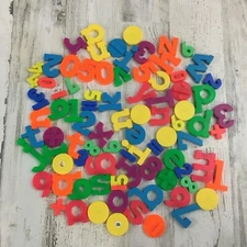 Vintage Magnetic Letter Lot Lowercase Numbers 75+ Fisher Price