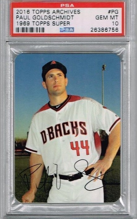 2016 Topps Archives Paul Goldschmidt 1969 Super Gem Mint PSA 10 | eBay