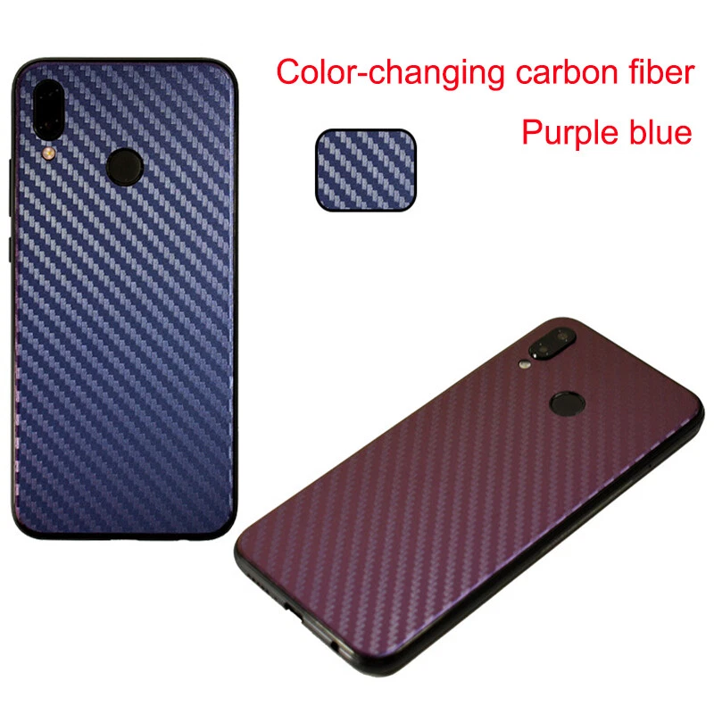 Back Cover Protector For OnePlus LG Meizu Discolor Carbon Fiber Protective Film - Image 2 of 4