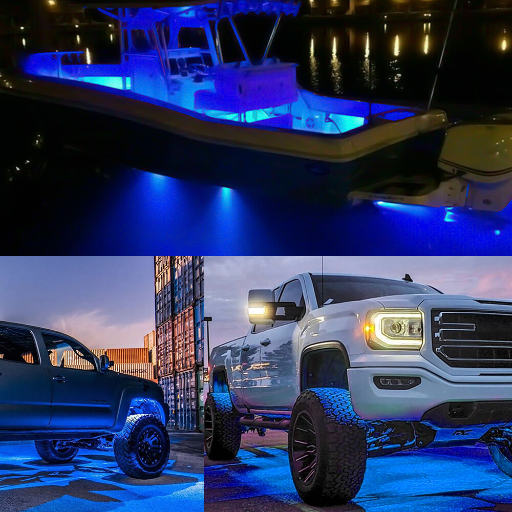 10 Pods LED Rock Underbody Wheel Lights For Jeep Offroad Truck UTV ATV Boat 12V eBay