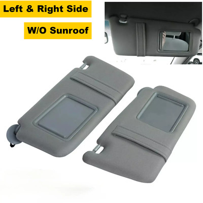 2pcs For Toyota Camry 2007-2011 Gray Sun Visor Pair Left & Right 2.4L 2.5L 3.5L