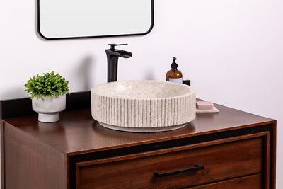 Natural Stone Vessel Bathroom Sink - Coit Ojinaga Marble