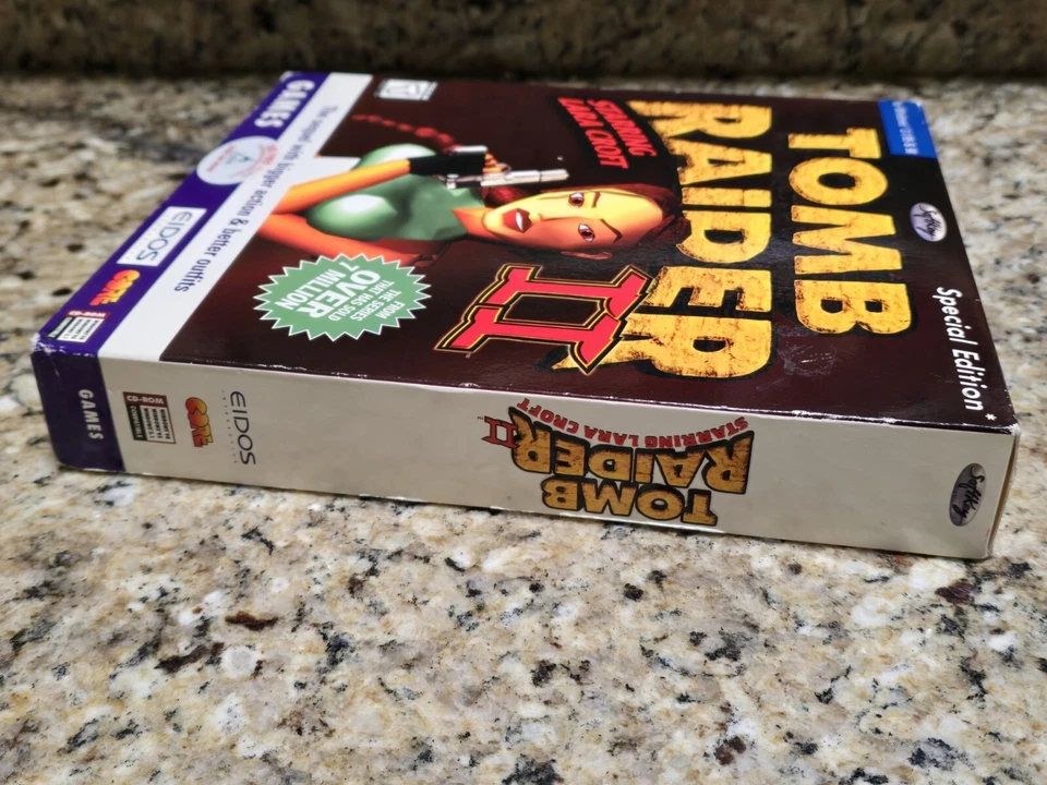 Tomb Raider II PC Big Box Game Special Edition Box NEW SEALED 1998 - Image 4 of 4