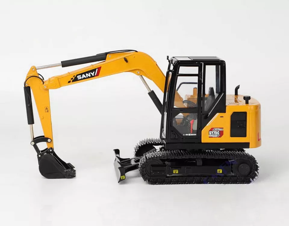 1/25 Scale SANY SY75C Compact Excavator Diecast Model Toy Collection Gift NIB - Image 2 of 4