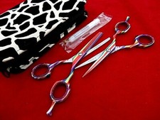 Warranty OSAQI 2 x 5" Hairdressing Hair Scissors Thinning / Case Oil