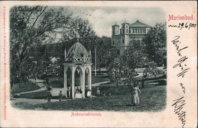 Marienbad , Ambrosiusbrunnen  1900 ?