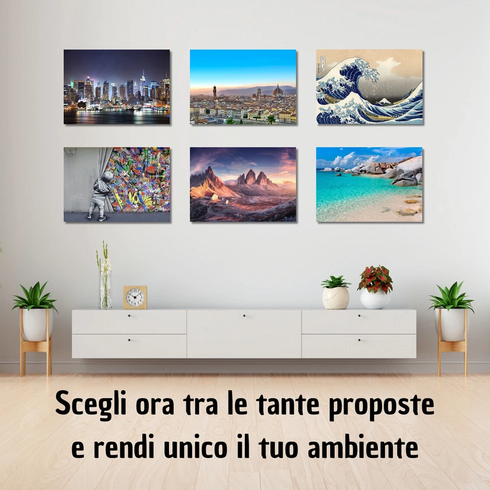 Canvashop quadri moderni astratti cm 120x60 stampa su tela canvas arredo Casa - Immagine 3 di 4