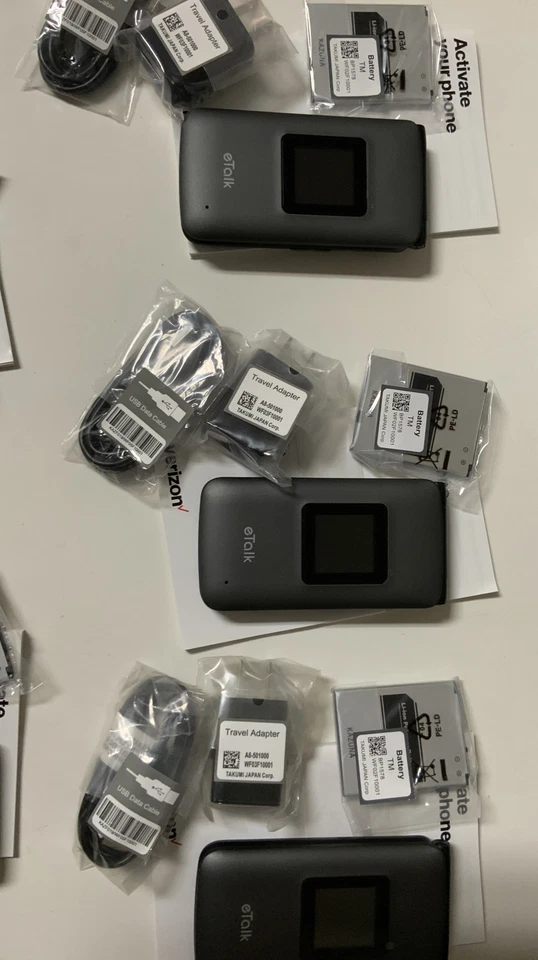 📞 Verizon Prepaid eTalk LTE gray Phone 👉NO SIM CARD INCLUDED👈LOT OF 5 🆕 - Image 3 of 4