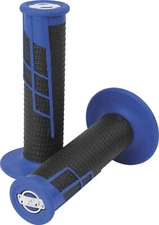 NEW PROTAPER 021663 1/2 WAFFLE CLAMP-ON MX GRIPS- BLUE/BLACK- MOTORCYCLE/OFFROAD