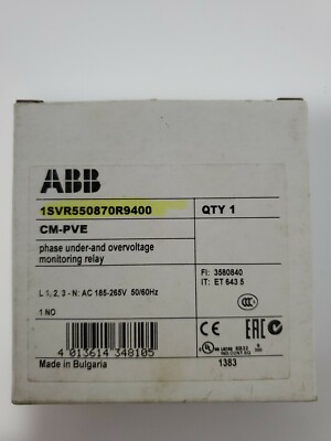 ASEA BROWN BOVERI 1SVR550870R9400 / 1SVR550870R9400 (BRAND NEW)