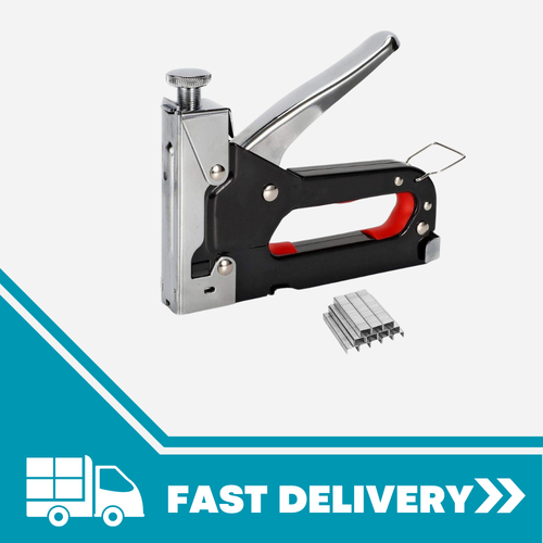 Staple Gun Heavy Duty Trigger Stapler Tracker Upholstery Nails Staples