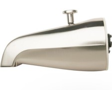 Plumb Pak PP825-31BN Bathtub Spout with Diverter, 3/4 in IPS, Brushed Nickel
