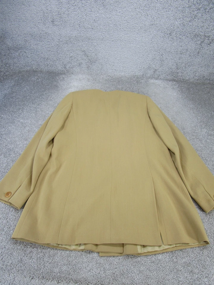 Chaqueta Blazer Abrigo Max Mara Mujer 10 Beige Lana Camel Foto 3 de 4