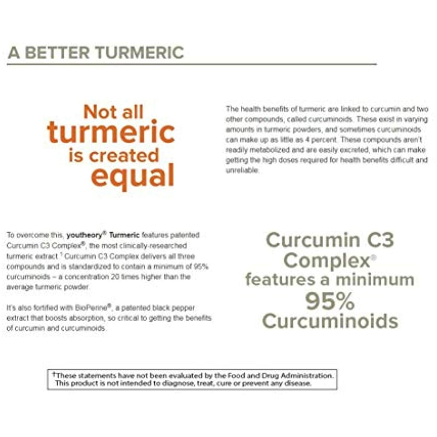 Youtheory Turmeric Extra Strength Formula Capsules 1,000 mg per Daily