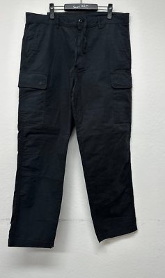 UNIQLO MEN Utility Black Cargo Pants XL 36-39 UK
