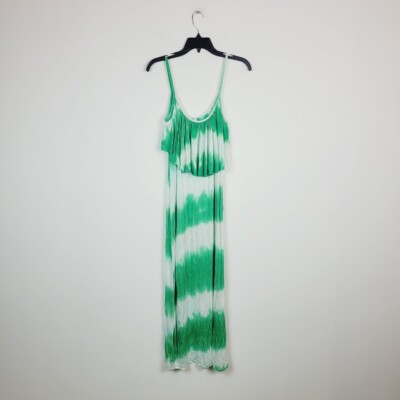 green and white tie dye dress Blue, Green & White Soft Tie Dye Dress main image 0