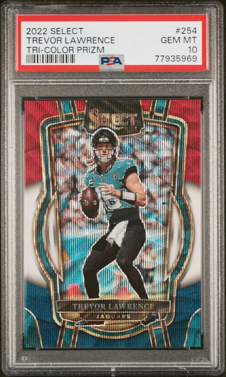 2022 Select Trevor Lawrence Tri Color Prizm /149 Low Pop #254 PSA 10 GEM 💎🔥