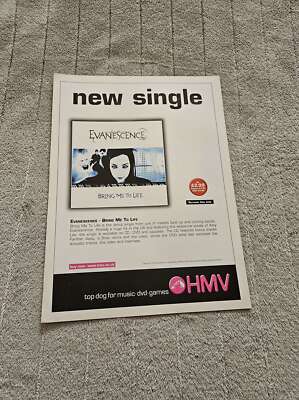 FPOT131 ZEITSCHRIFTENWERBUNG 11X8'' EVANESCENCE: ERWECK MICH ZUM LEBEN