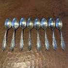 1897 Gorham Sterling Silver Luxembourg Spoons 5.5 Ounces