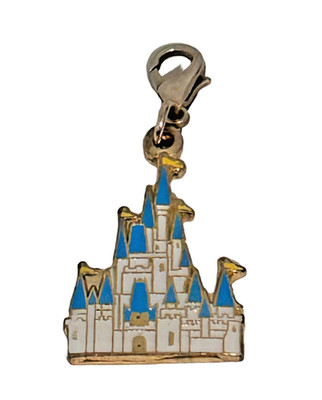 Disney Cinderella Castle Charm For Bracelet Zipper Pull or Keychain Add On