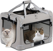 PEGIC Extra Large Cat Carrier for 2 Cats, Portable Soft Sided Large Pet Carrier