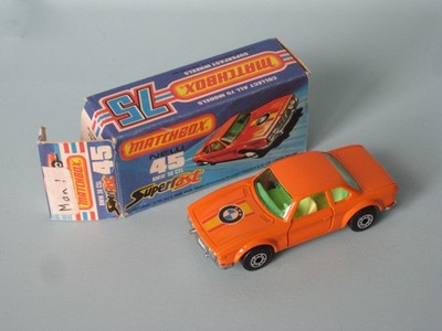 Matchbox 45 BMW 3.0 CSL orange Karosserie Superfast Lesney England Spielzeug Modell B