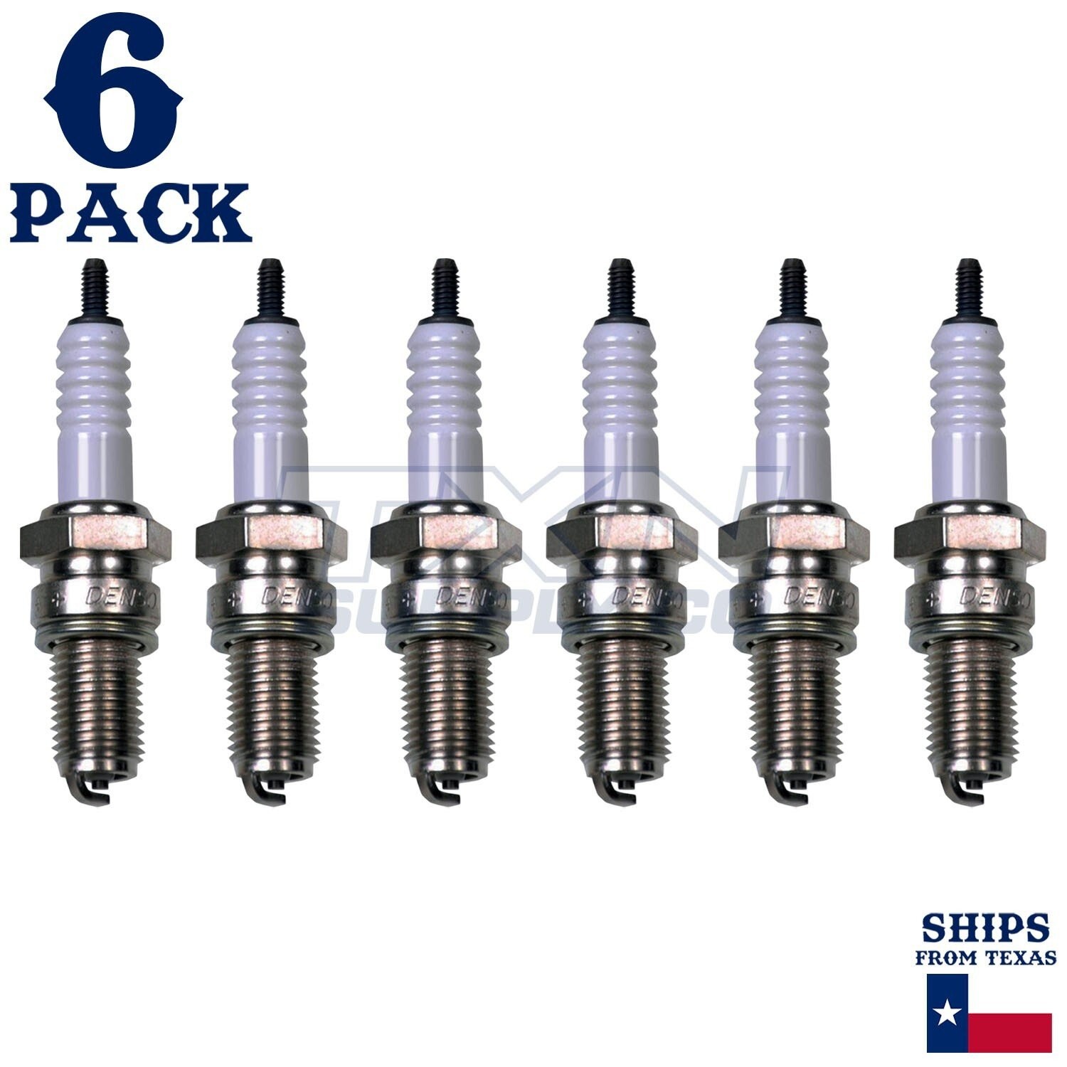6 Pack Denso 4101 U-Groove Spark Plugs X24ESR-U