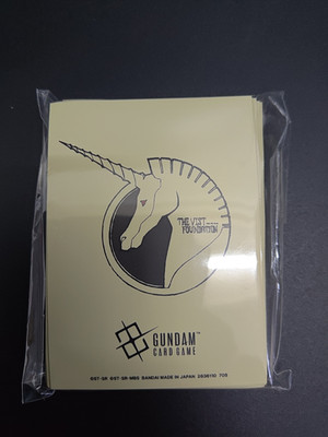 BANDAI GUNDAM CARD GAME OFFICIAL MATTE SLEEVES EX VIST FOUNDATION EVX04